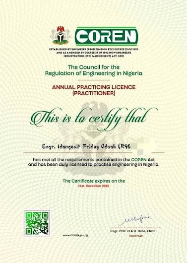 COREN Certification